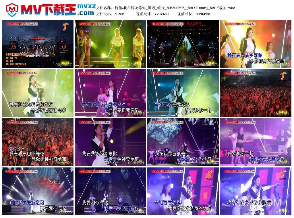 何佳-我在转龙等你_国语_流行_MB300596